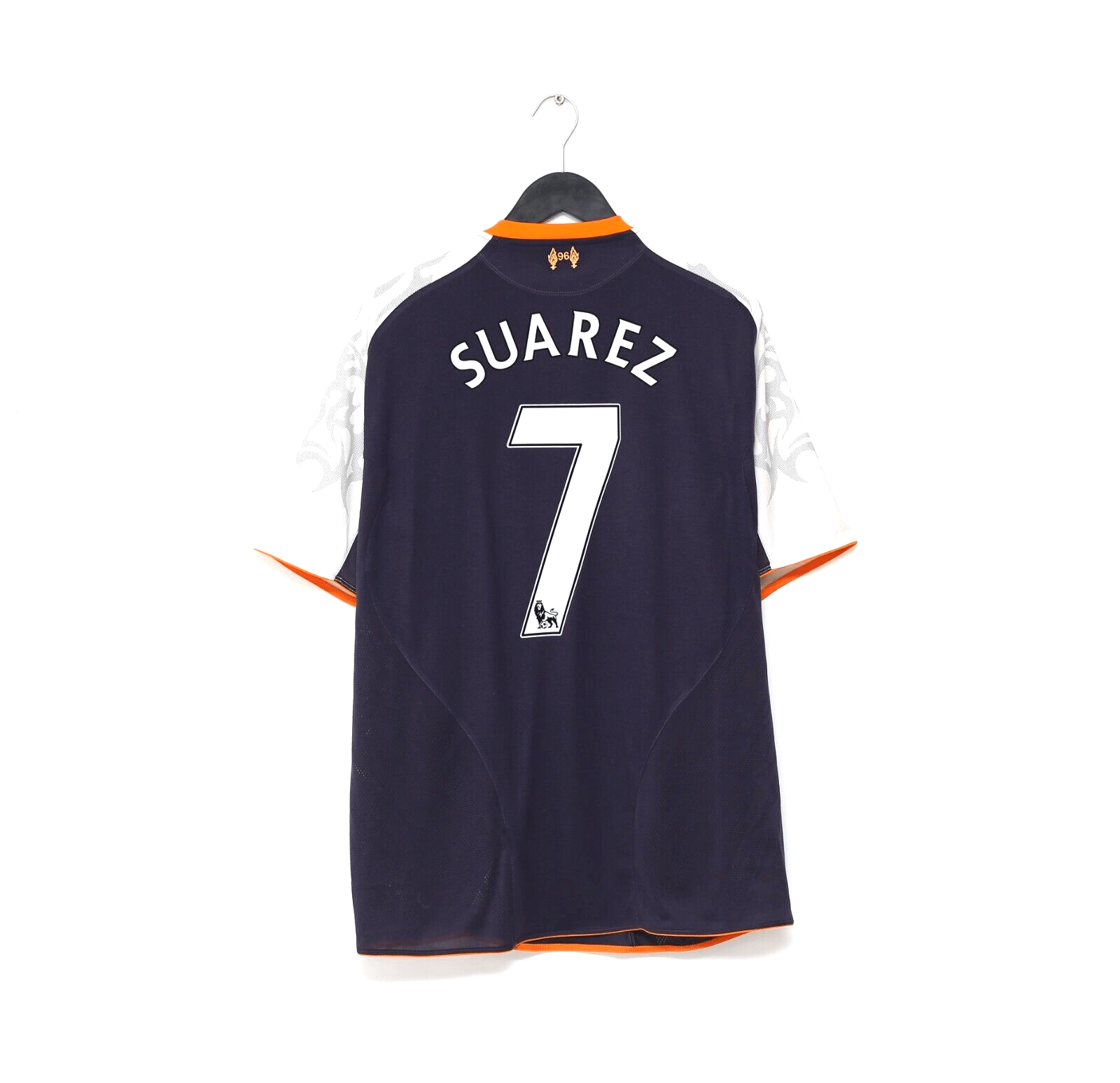 2012/13 SUAREZ #7 Liverpool Vintage Warrior Away Football Shirt Jersey (XL)