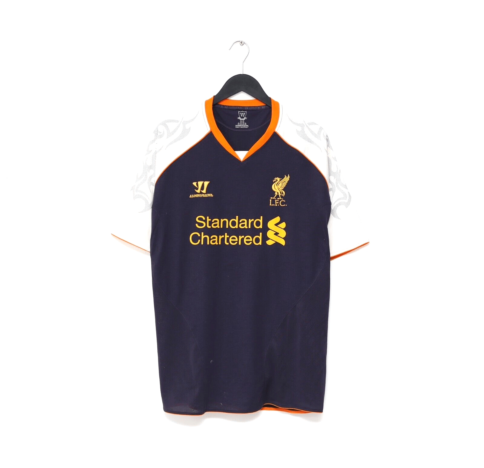 2012 13 SUAREZ 7 Liverpool Vintage Warrior Away Football Shirt Jersey Football Shirt Collective