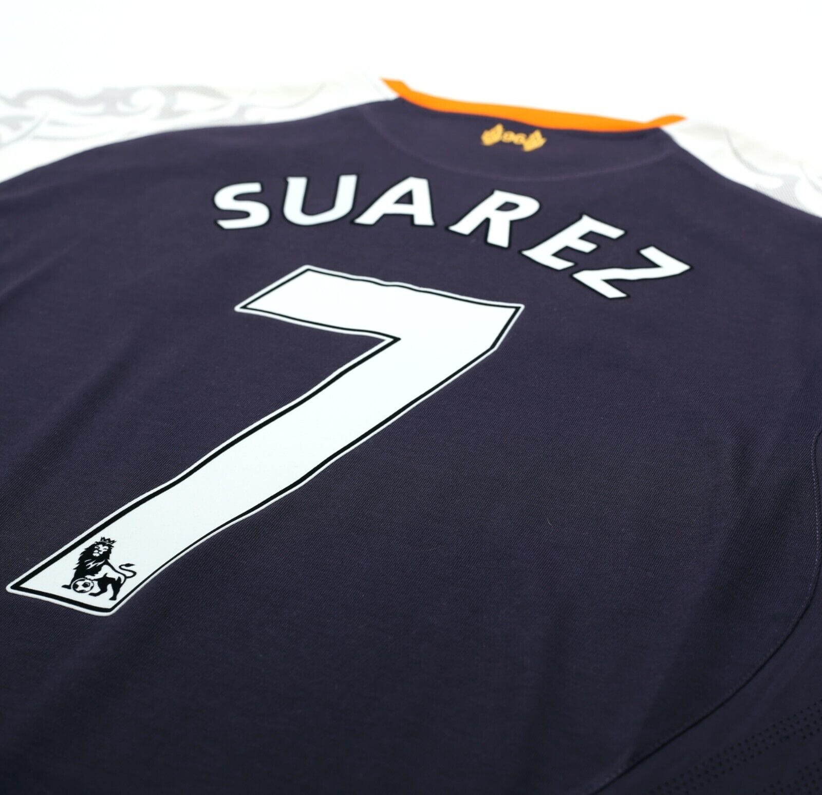 2012/13 SUAREZ #7 Liverpool Vintage Warrior Away Football Shirt Jersey (XL)