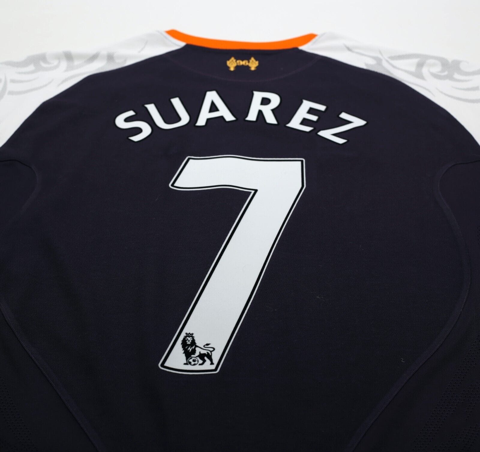 2012/13 SUAREZ #7 Liverpool Vintage Warrior Away Football Shirt (M)