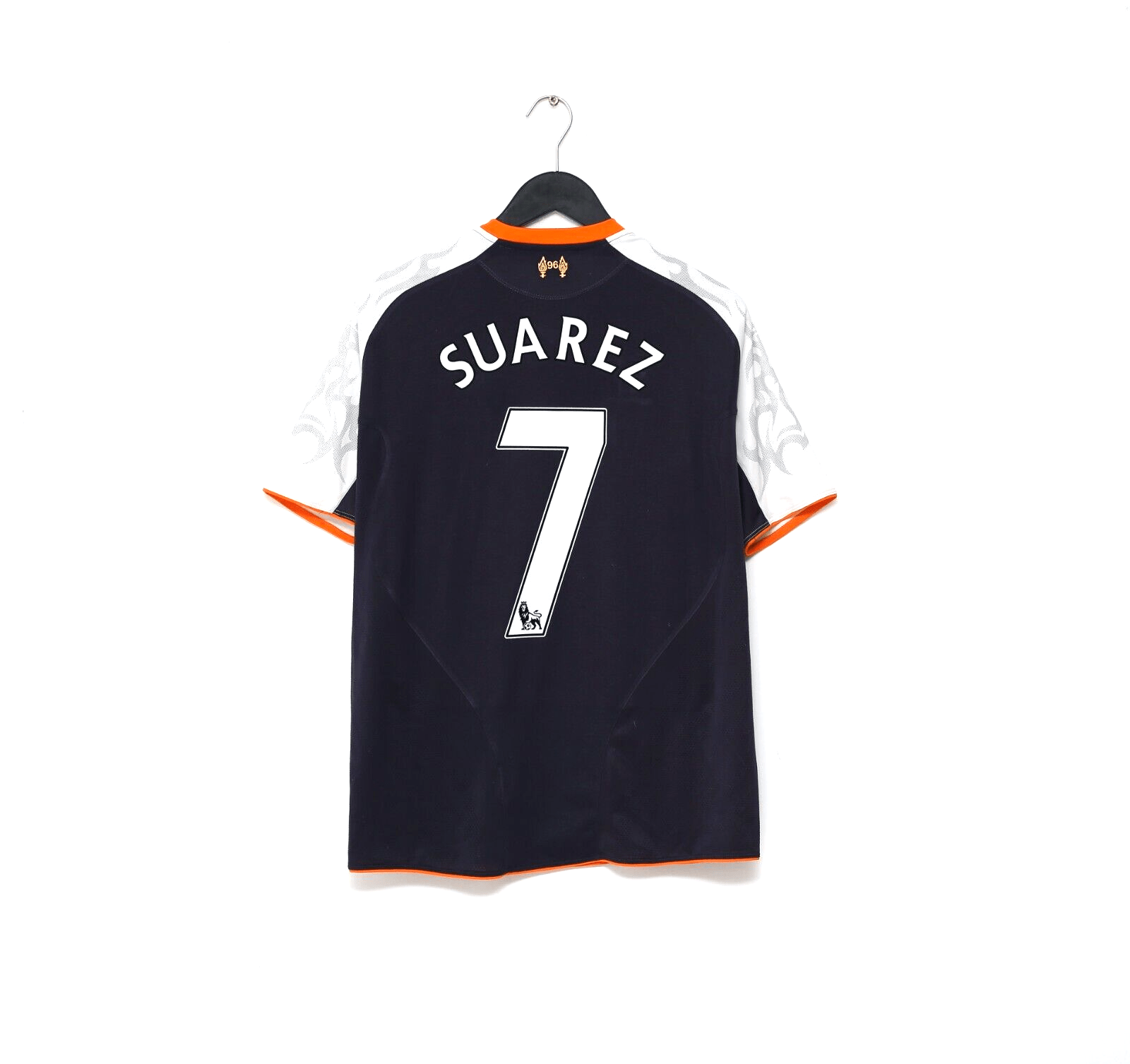 2012/13 SUAREZ #7 Liverpool Vintage Warrior Away Football Shirt (M)