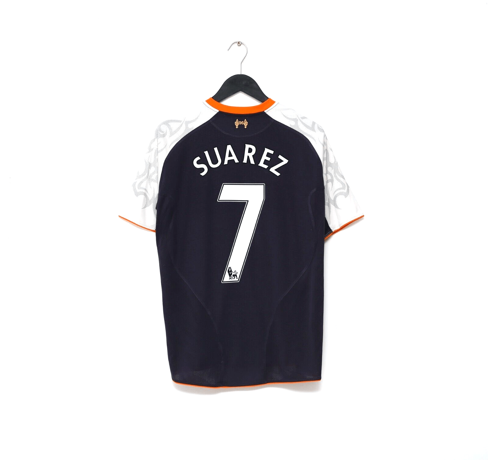 2012/13 SUAREZ #7 Liverpool Vintage Warrior Away Football Shirt (M)