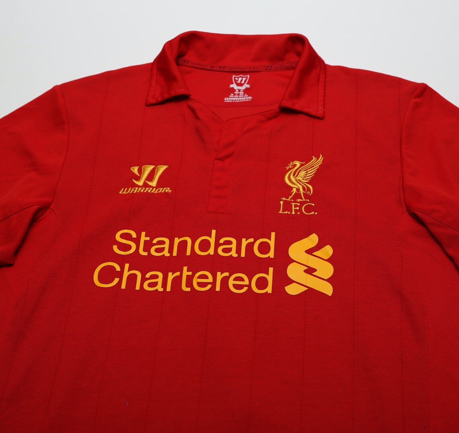 2012/13 SUAREZ #7 Liverpool Vintage Warrior Home Football Shirt Jersey (M)