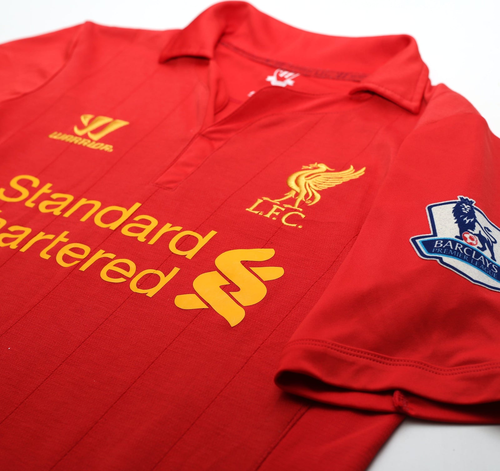 2012/13 SUAREZ #7 Liverpool Vintage Warrior Home Football Shirt Jersey (S)