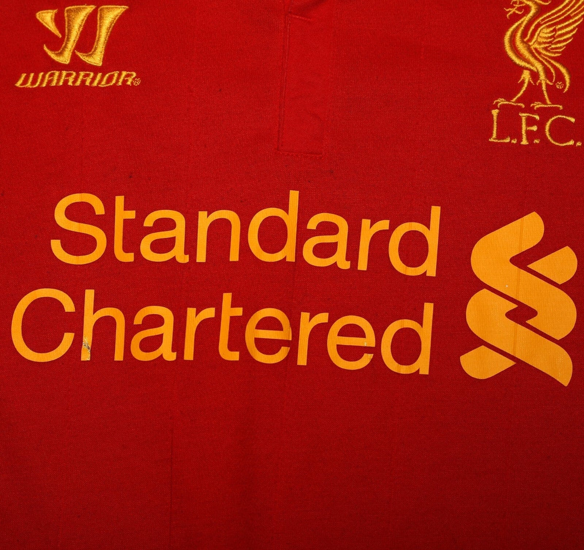 2012/13 SUAREZ #7 Liverpool Vintage Warrior Home Football Shirt (L)