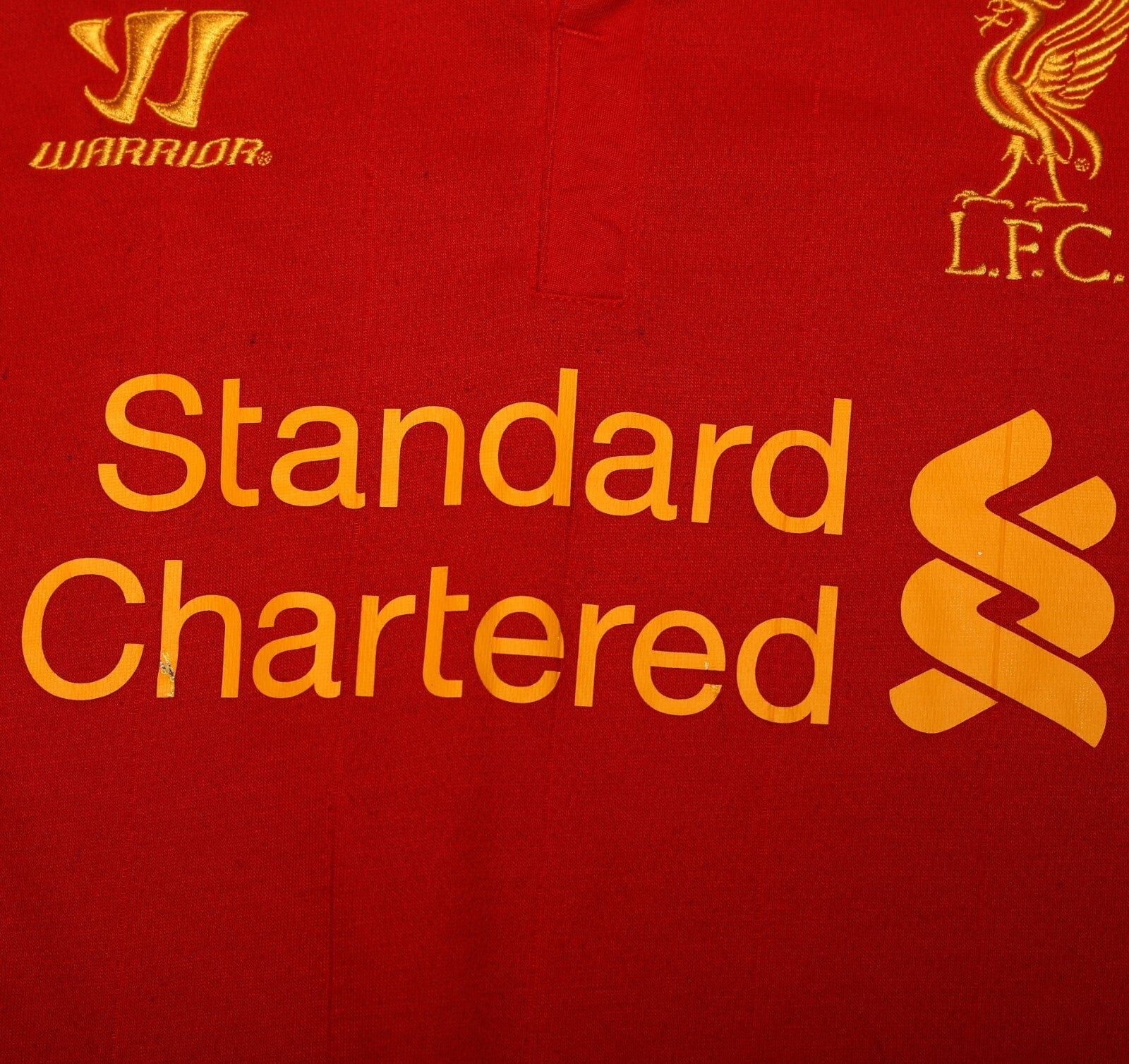 2012/13 SUAREZ #7 Liverpool Vintage Warrior Home Football Shirt (L)