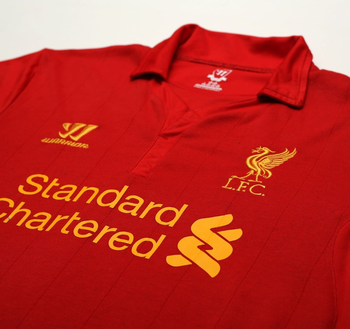 2012/13 SUAREZ #7 Liverpool Vintage Warrior Home Football Shirt (L)