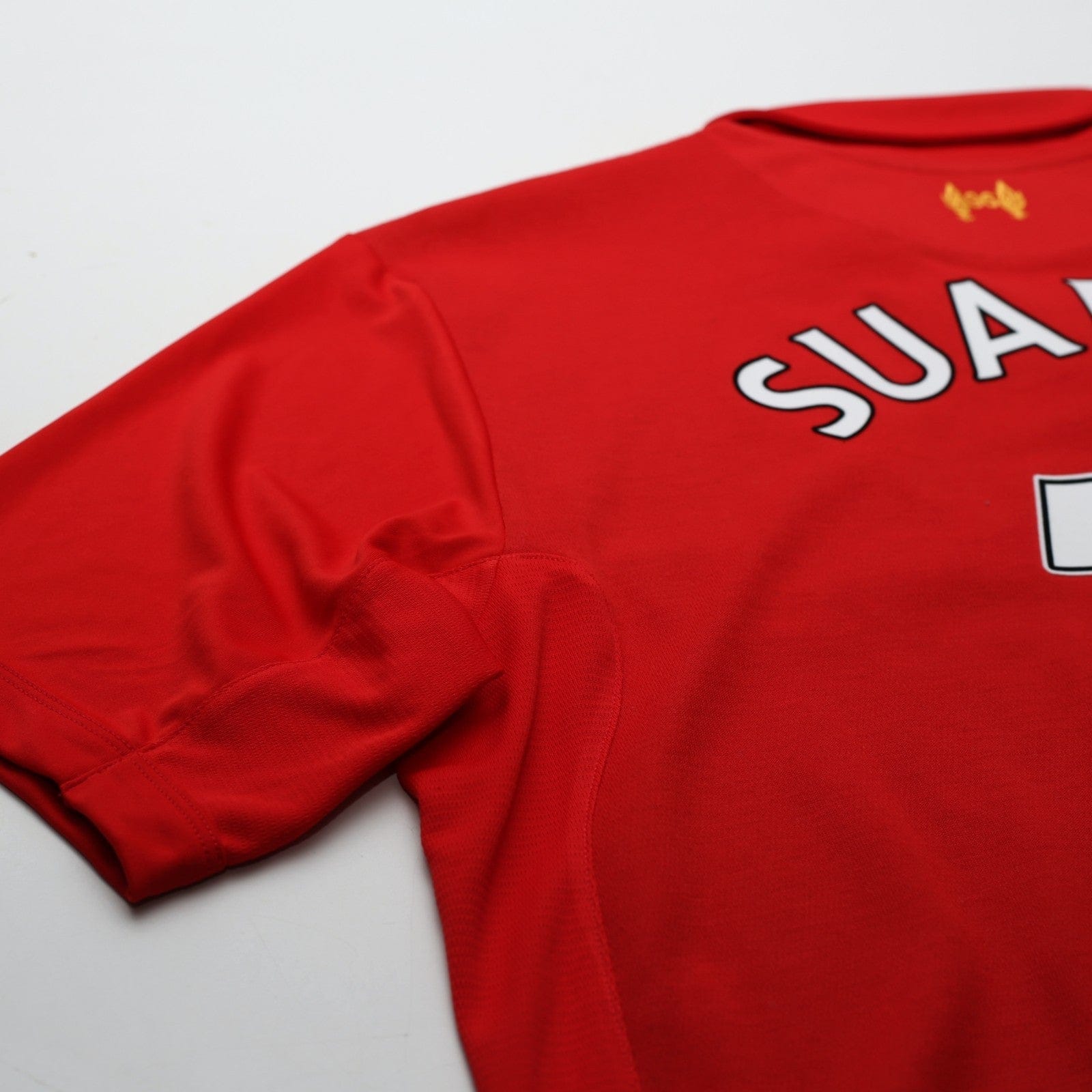 2012/13 Suarez #7 Liverpool Vintage Warrior Home Football Shirt (L)