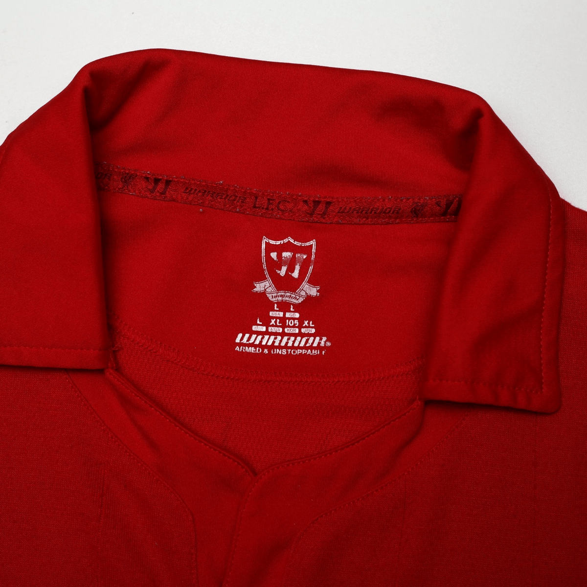 2012/13 Suarez #7 Liverpool Vintage Warrior Home Football Shirt (L)