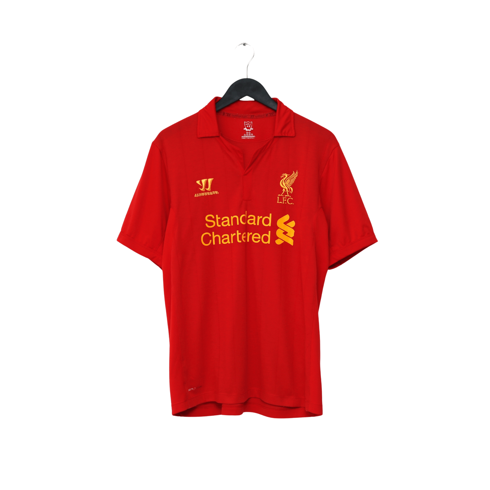 2012/13 Suarez #7 Liverpool Vintage Warrior Home Football Shirt (L)