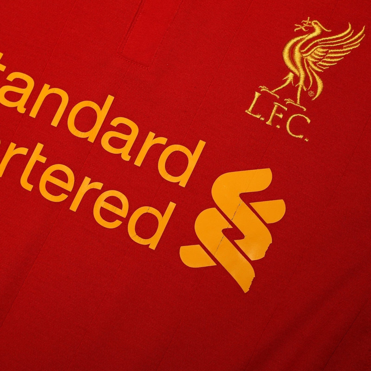 2012/13 Suarez #7 Liverpool Vintage Warrior Home Football Shirt (L)
