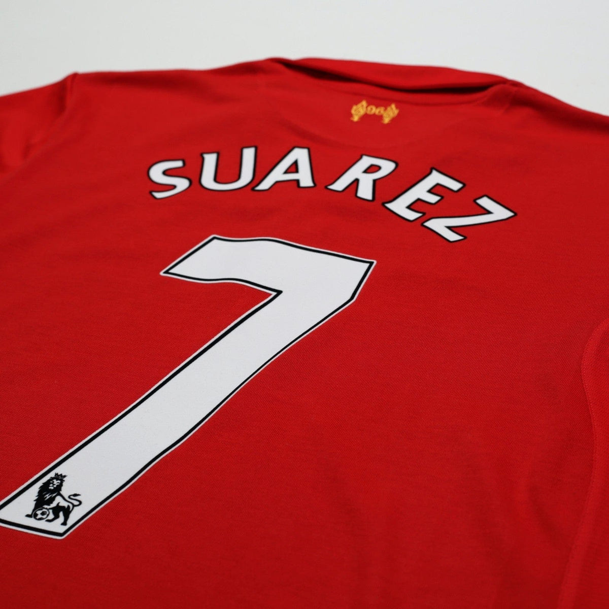 2012/13 Suarez #7 Liverpool Vintage Warrior Home Football Shirt (L)