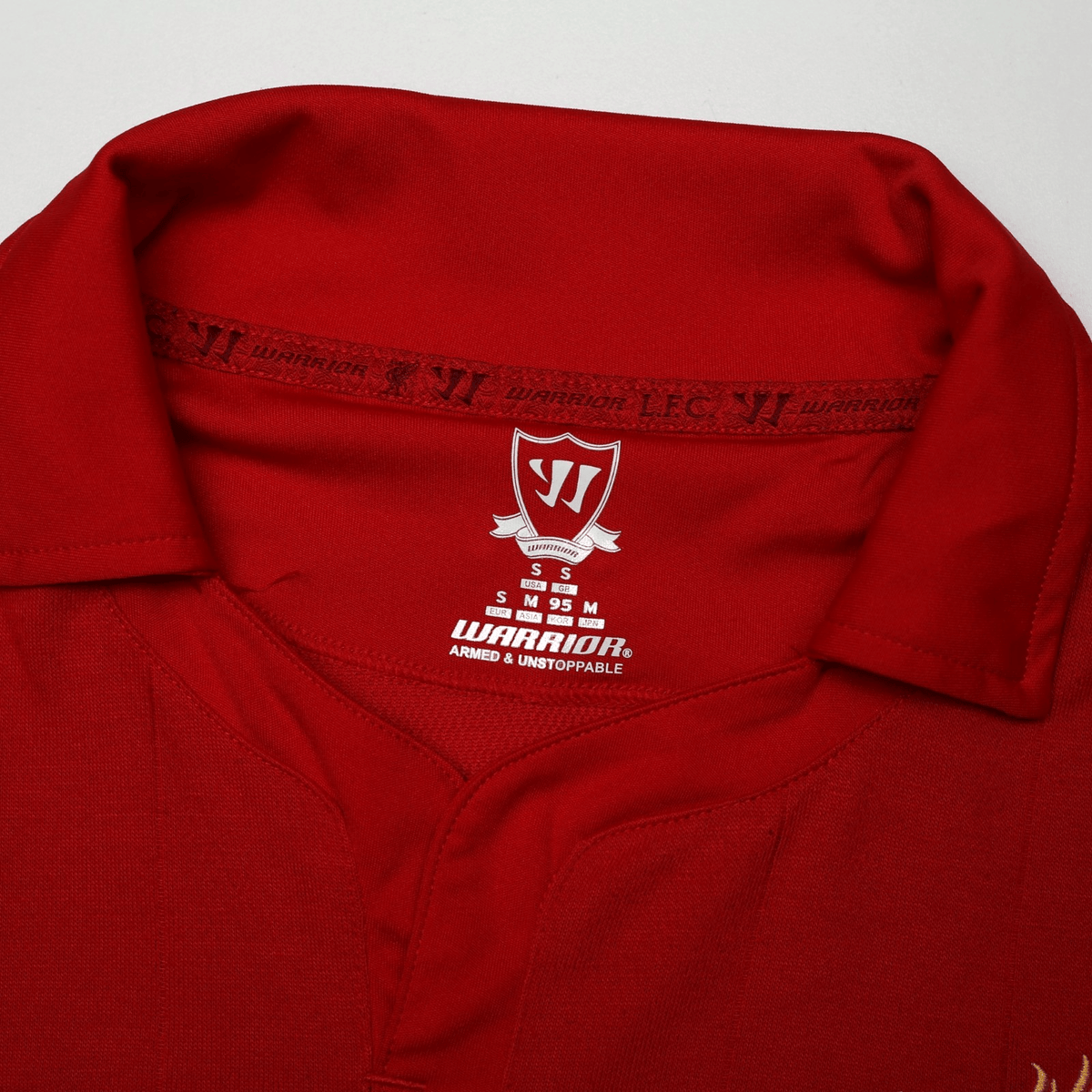 2012/13 Suarez #7 Liverpool Vintage Warrior Home Football Shirt (S)