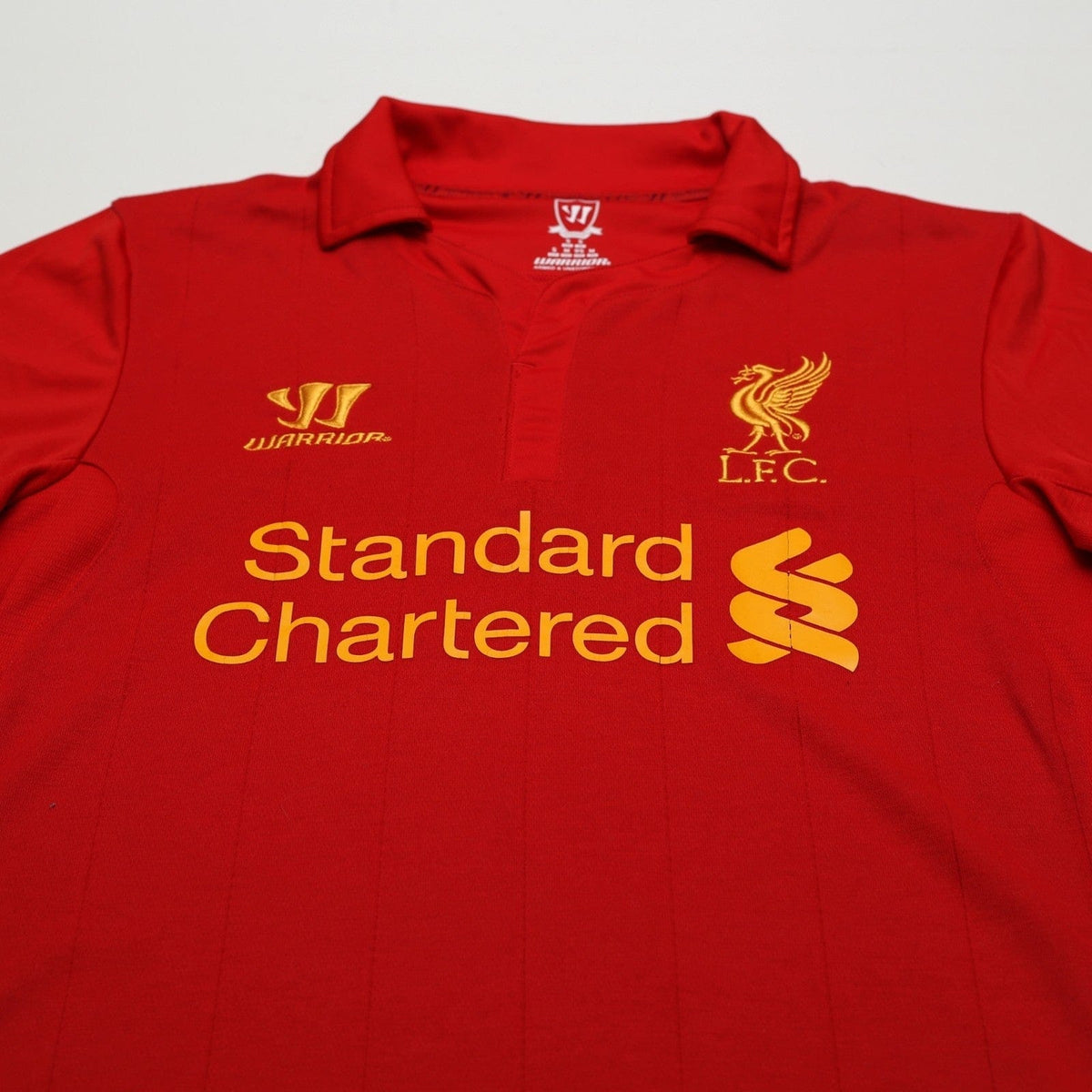 2012/13 Suarez #7 Liverpool Vintage Warrior Home Football Shirt (S)