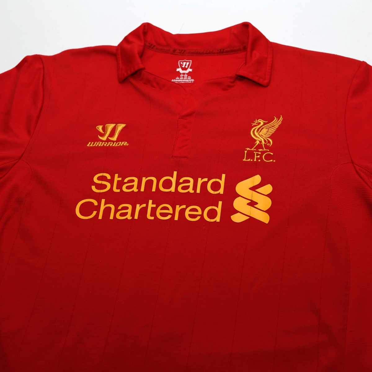 2012/13 Suarez #7 Liverpool Vintage Warrior L/S Home Football Shirt (L)