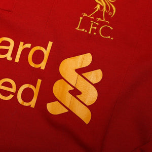 2012/13 Suarez #7 Liverpool Vintage Warrior L/S Home Football Shirt (L)