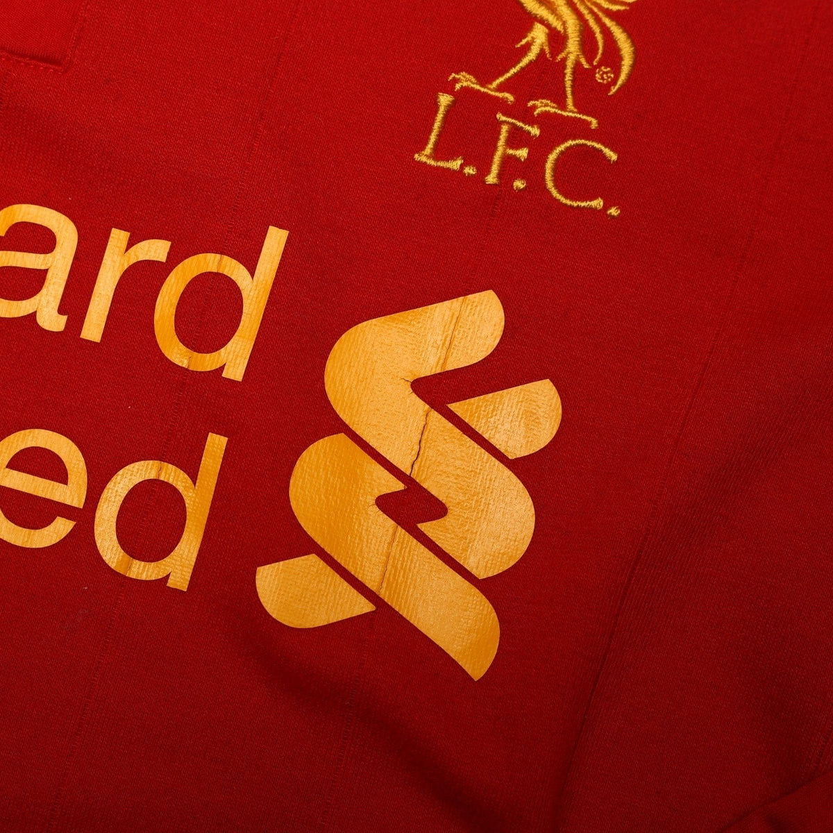 2012/13 Suarez #7 Liverpool Vintage Warrior L/S Home Football Shirt (L)