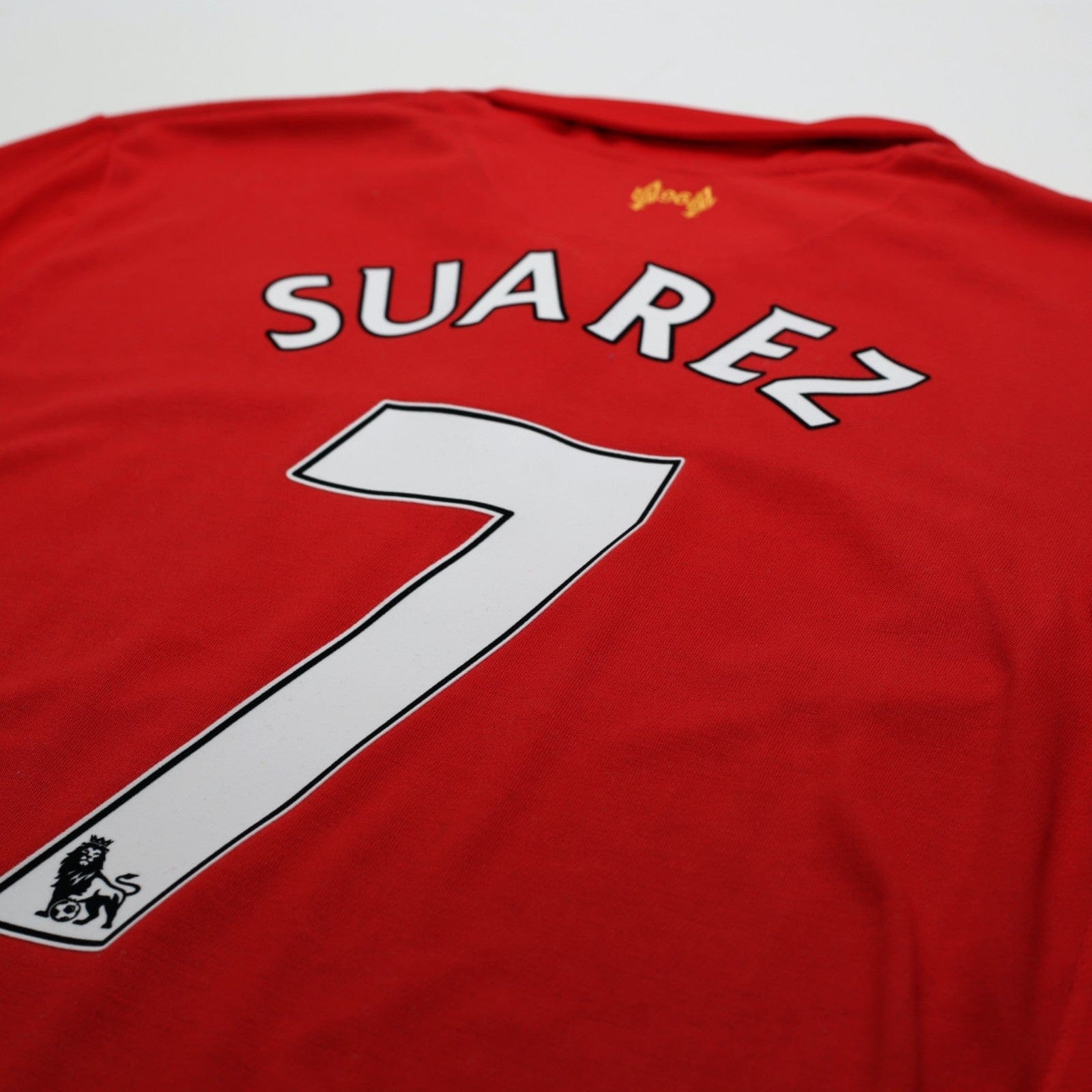 2012/13 Suarez #7 Liverpool Vintage Warrior L/S Home Football Shirt (L)