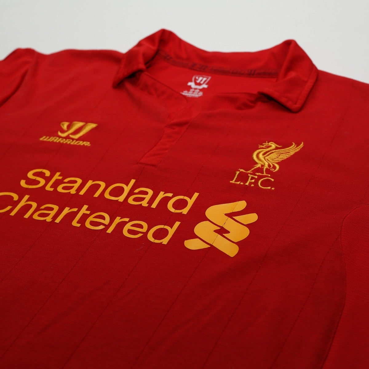 2012/13 Suarez #7 Liverpool Vintage Warrior L/S Home Football Shirt (L)