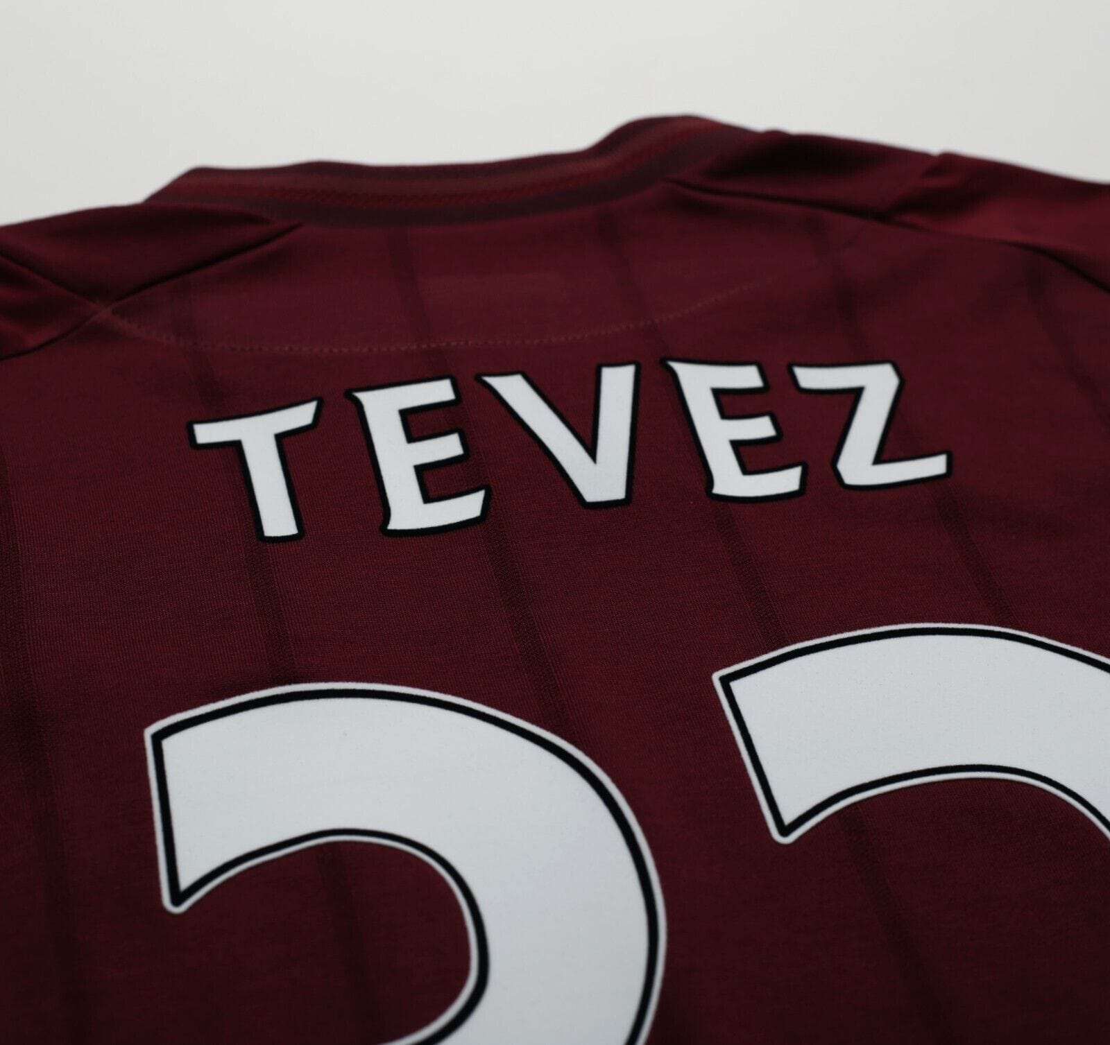 2012/13 TEVEZ #32 Manchester City Vintage Umbro Away Football Shirt (M)