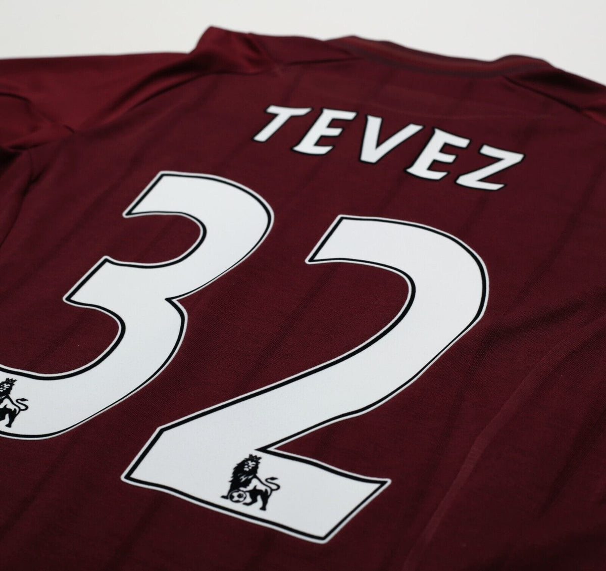 2012/13 TEVEZ #32 Manchester City Vintage Umbro Away Football Shirt (M)