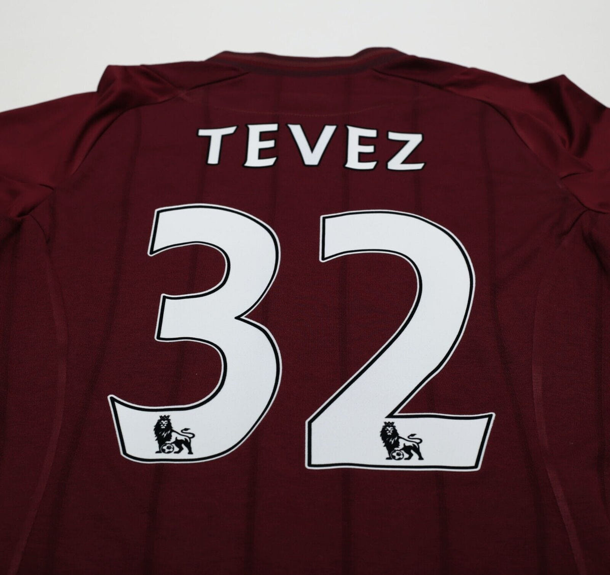 2012/13 TEVEZ #32 Manchester City Vintage Umbro Away Football Shirt (M)