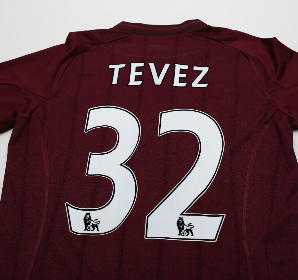 2012/13 TEVEZ #32 Manchester City Vintage Umbro Away Football Shirt (M)
