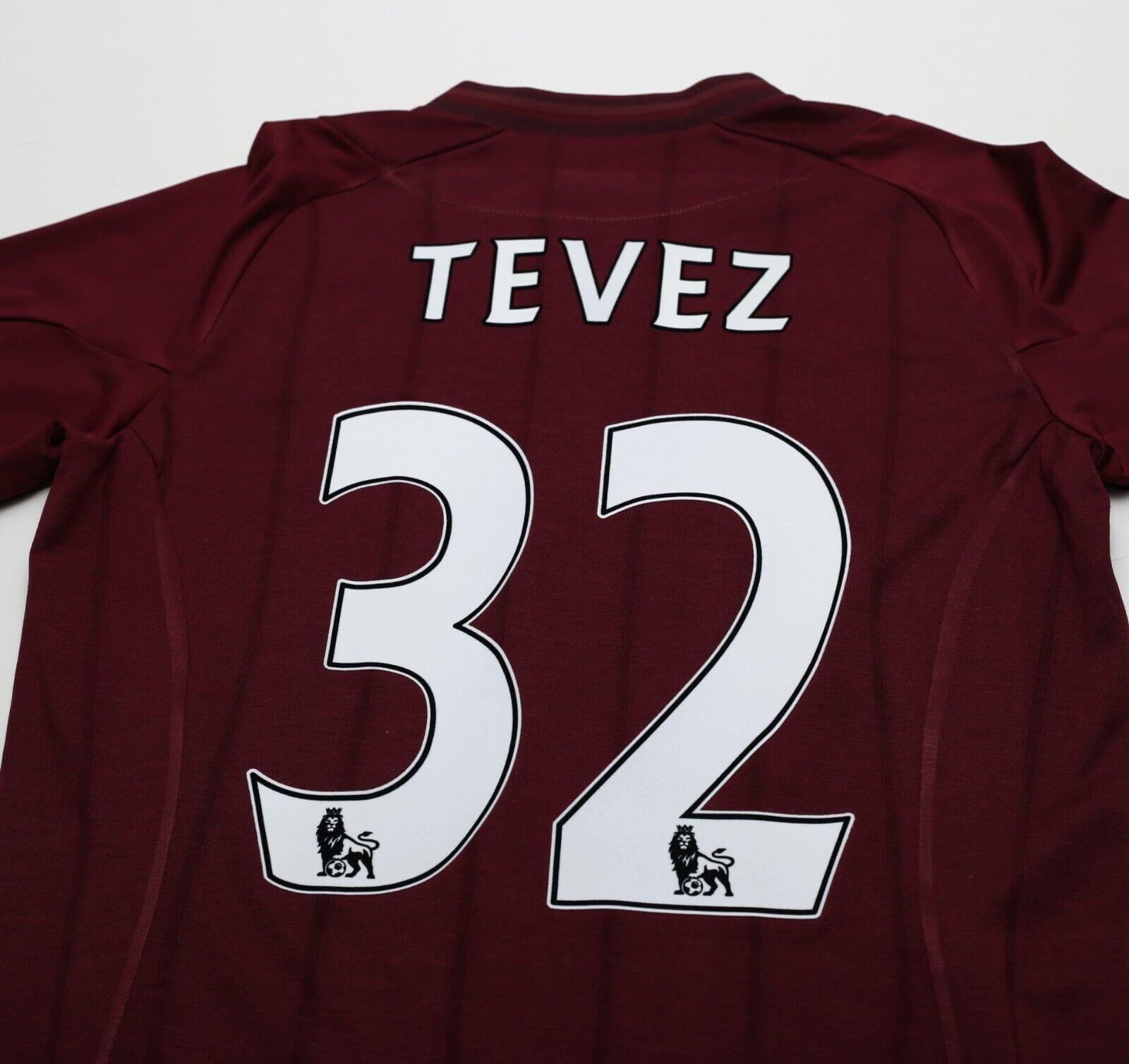 2012/13 TEVEZ #32 Manchester City Vintage Umbro Away Football Shirt (M)