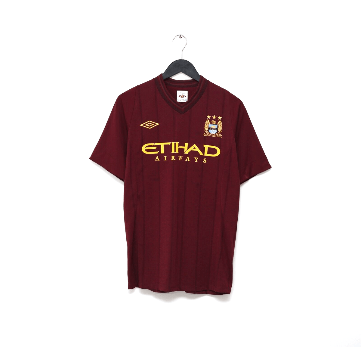 2012/13 TEVEZ #32 Manchester City Vintage Umbro Away Football Shirt (M)