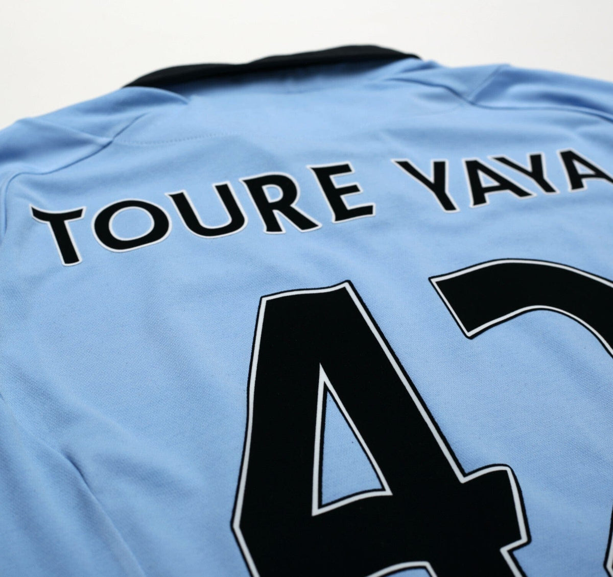2012/13 TOURE YAYA #42 Manchester City Vintage Umbro Home Football Shirt (XL) 44