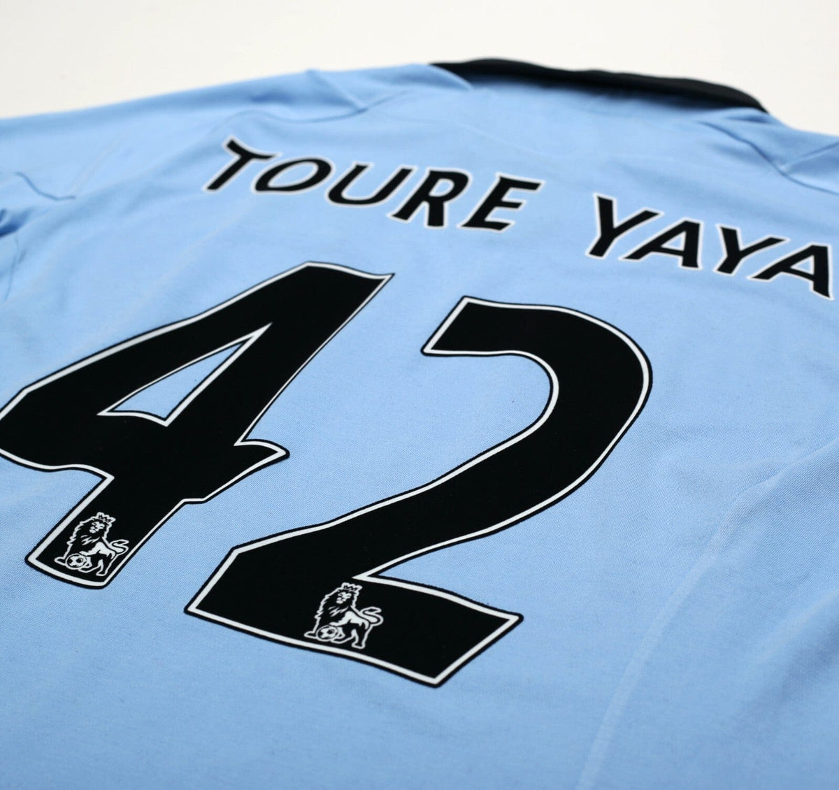 2012/13 TOURE YAYA #42 Manchester City Vintage Umbro Home Football Shirt (XL) 44