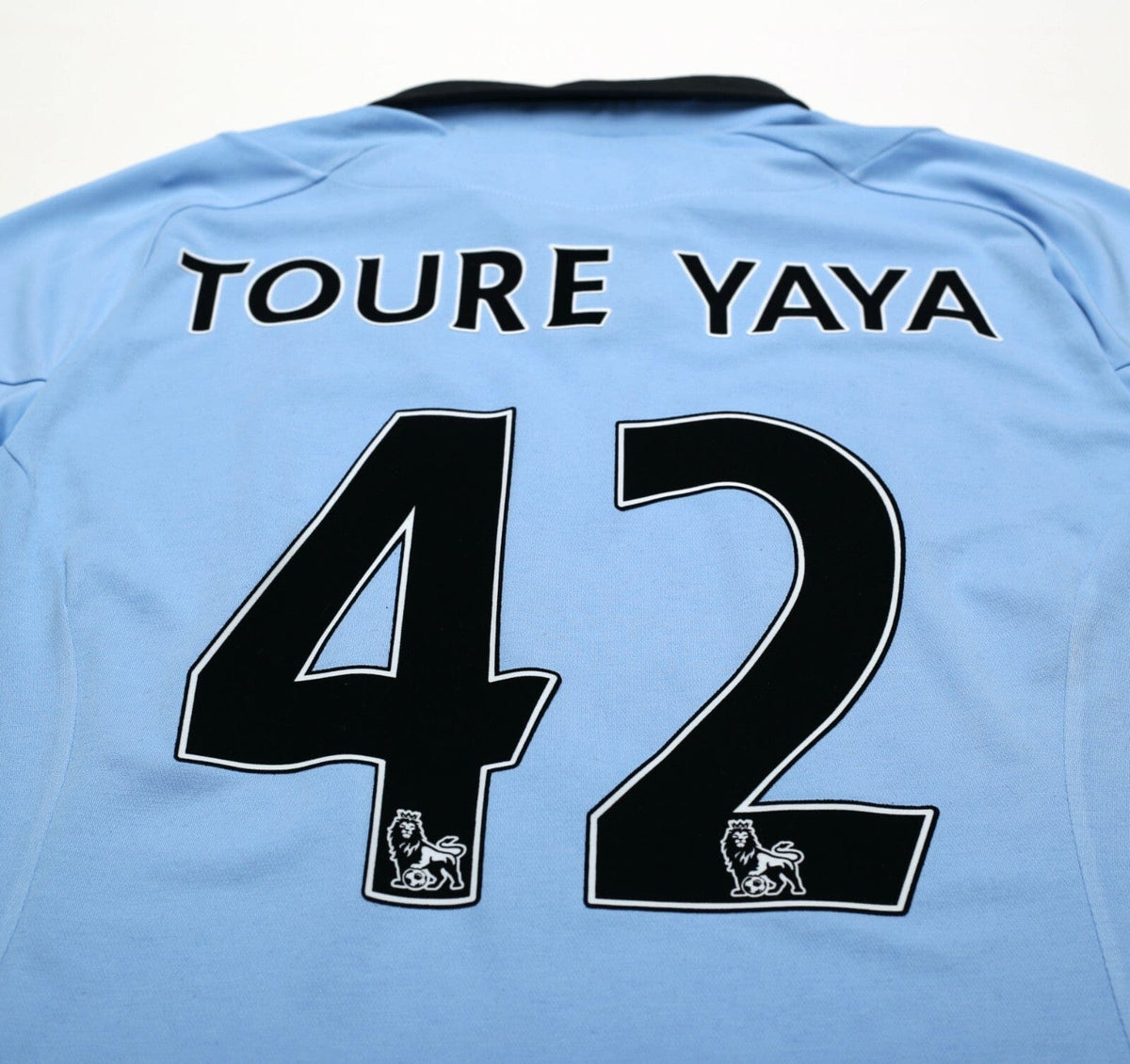 2012/13 TOURE YAYA #42 Manchester City Vintage Umbro Home Football Shirt (XL) 44