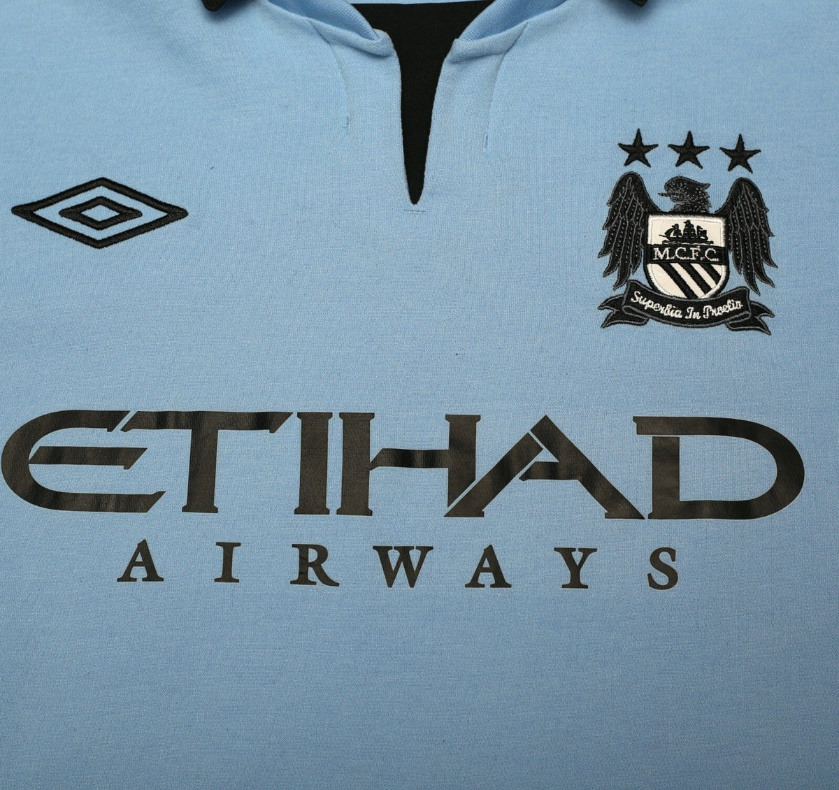 2012/13 TOURE YAYA #42 Manchester City Vintage Umbro Home Football Shirt (XL) 44