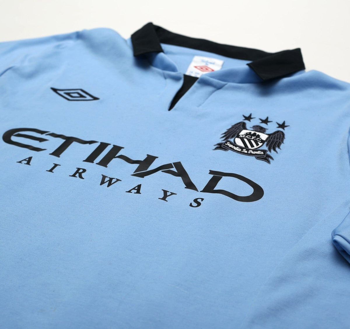 2012/13 TOURE YAYA #42 Manchester City Vintage Umbro Home Football Shirt (XL) 44