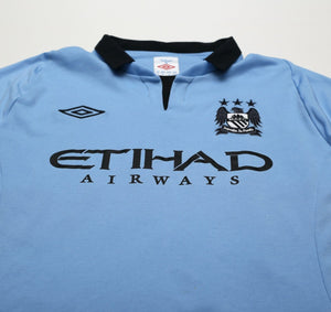 2012/13 TOURE YAYA #42 Manchester City Vintage Umbro Home Football Shirt (XL) 44