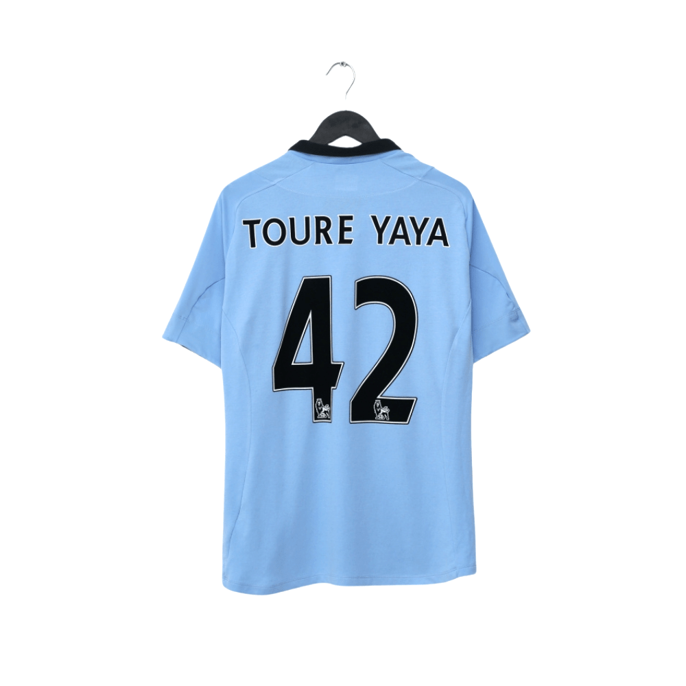 2012/13 TOURE YAYA #42 Manchester City Vintage Umbro Home Football Shirt (XL) 44