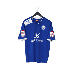2012/13 VARDY #9 Leicester City Vintage PUMA Home Football Shirt (M)