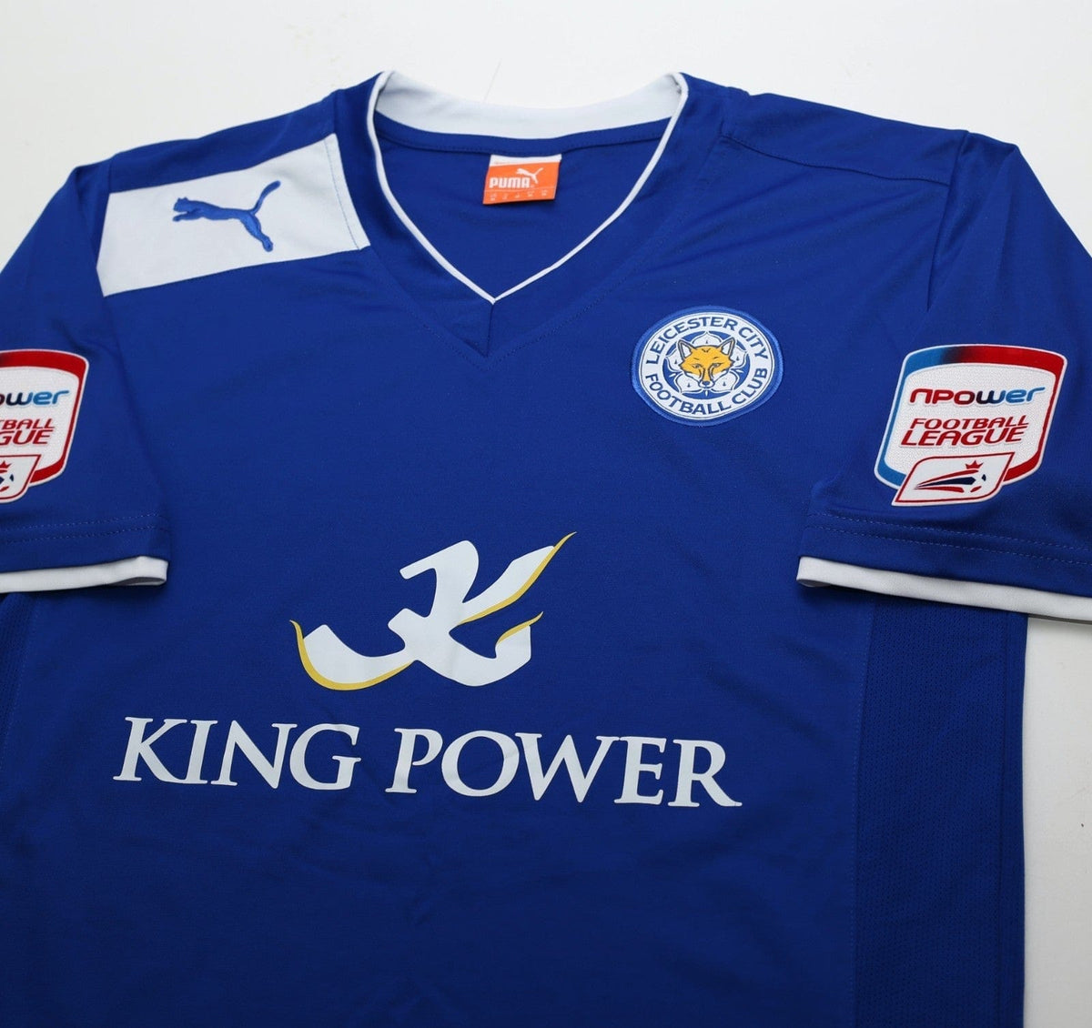 2012/13 VARDY #9 Leicester City Vintage PUMA Home Football Shirt (M)