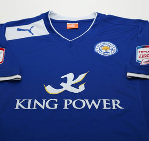 2012/13 VARDY #9 Leicester City Vintage PUMA Home Football Shirt (M)