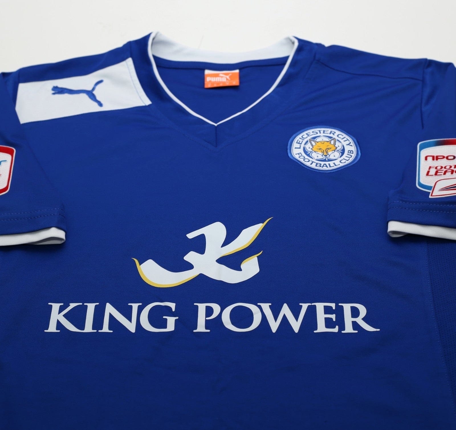2012/13 VARDY #9 Leicester City Vintage PUMA Home Football Shirt (M)