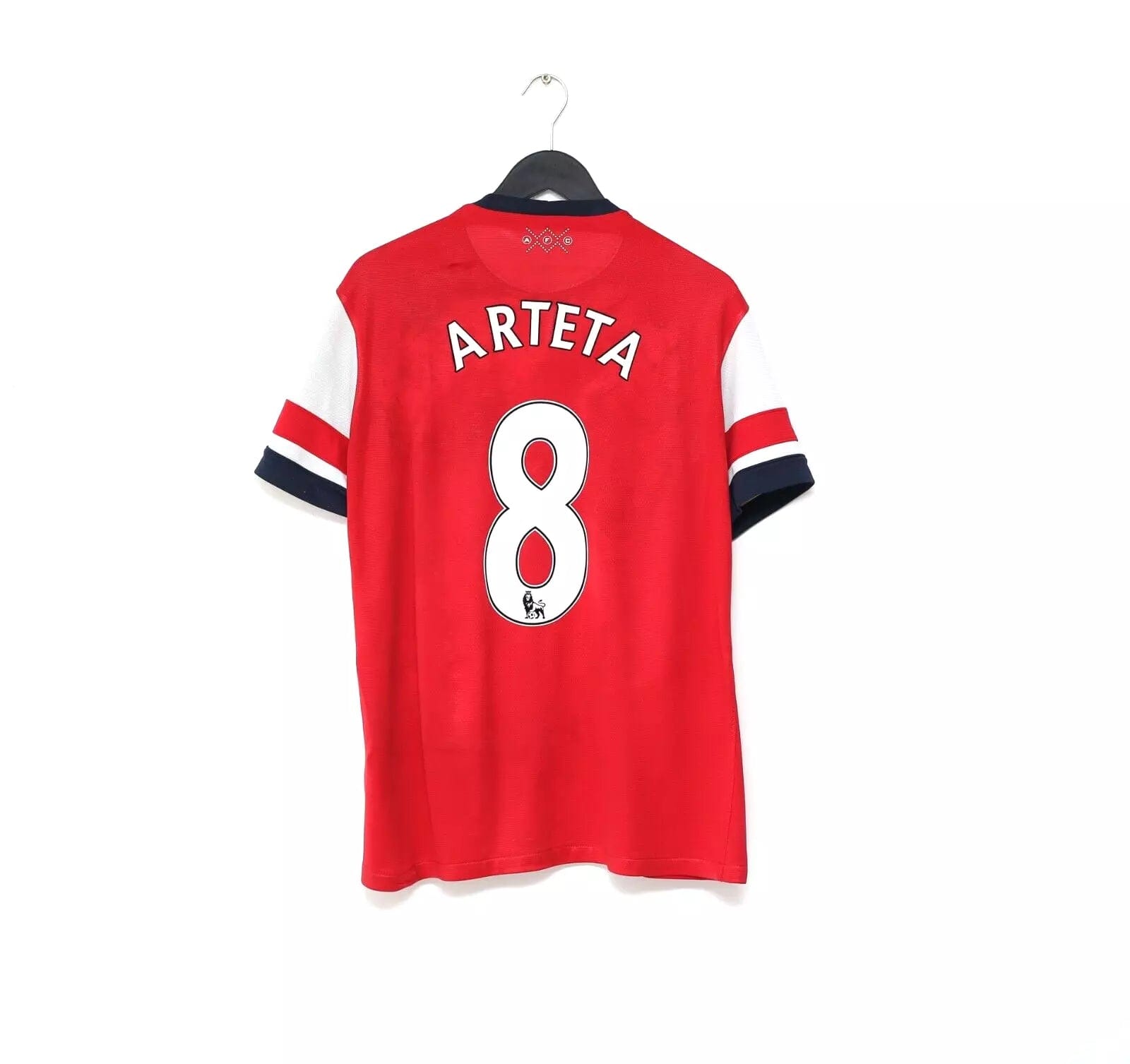 2012/14 Arteta #8 Arsenal Home Football Shirt Size M Vintage