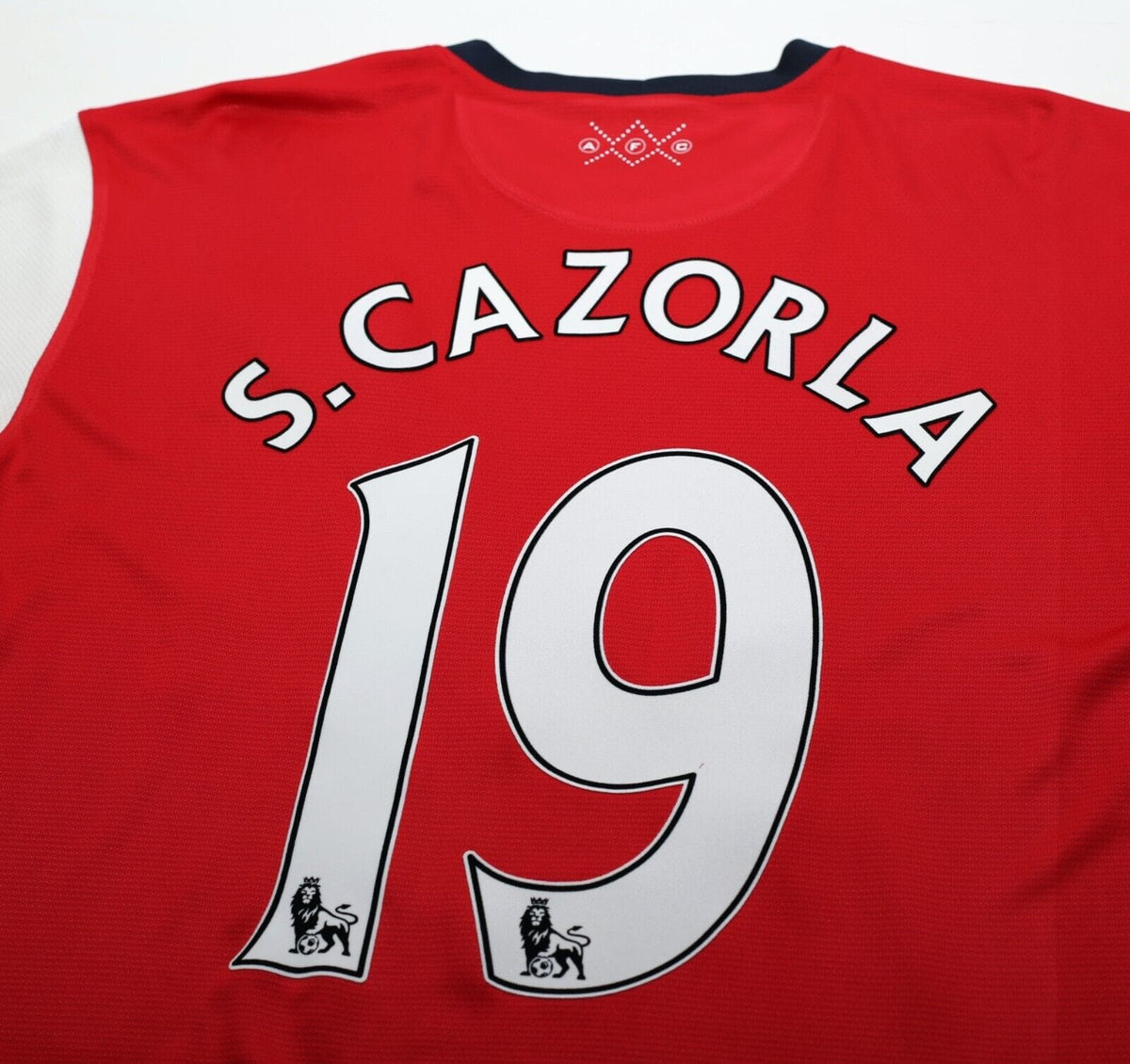 2012/14 S. CAZORLA #19 Arsenal Vintage Nike Home Football Shirt Jersey (XL)