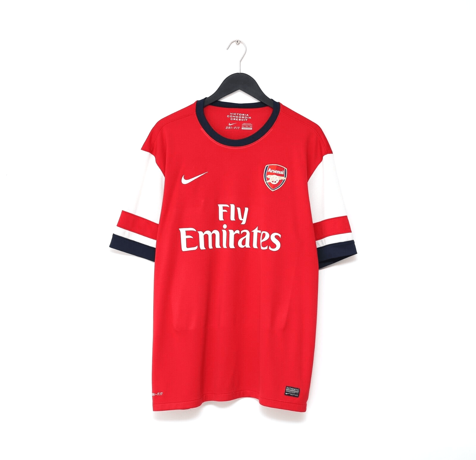 2012 14 S. CAZORLA 19 Arsenal Vintage Nike Home Football Shirt Jersey Football Shirt Collective