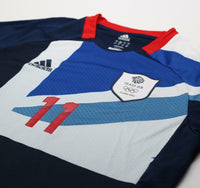2012 GIGGS #11 Great Britain Vintage adidas Home Football Shirt (S) TEAM GB