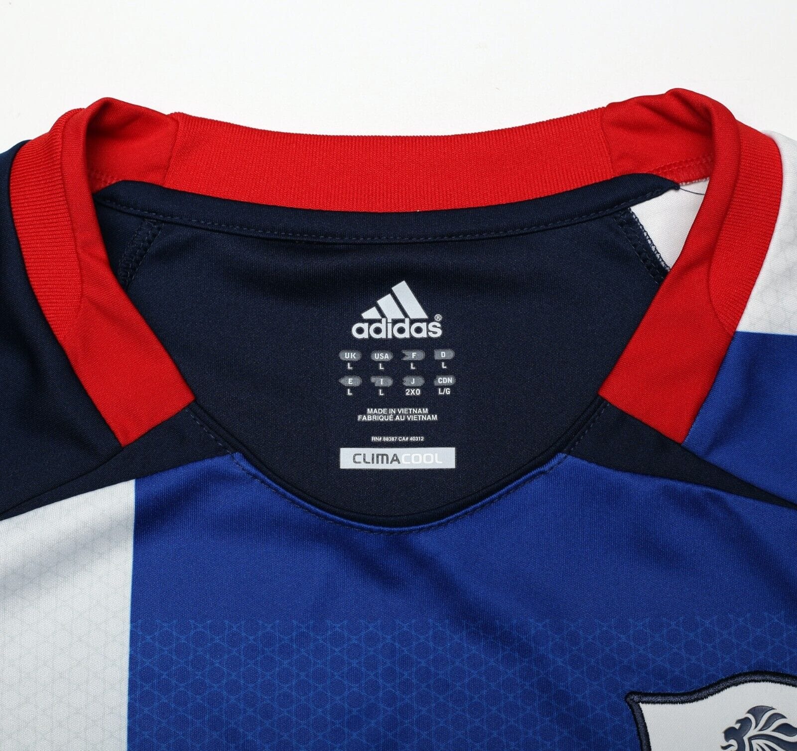 2012 GREAT BRITAIN Vintage adidas Olympic Games Home Football Shirt (L) TEAM GB