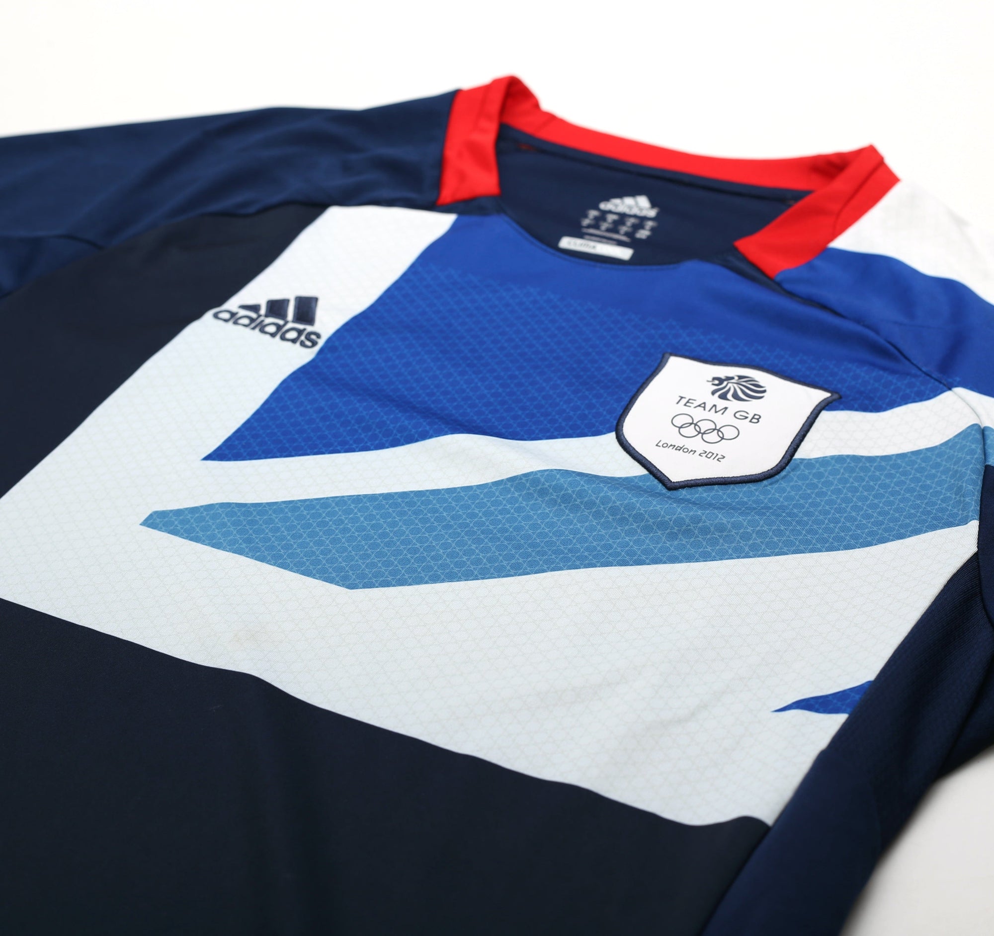 2012 GREAT BRITAIN Vintage adidas Olympic Games Home Football Shirt (M) TEAM GB