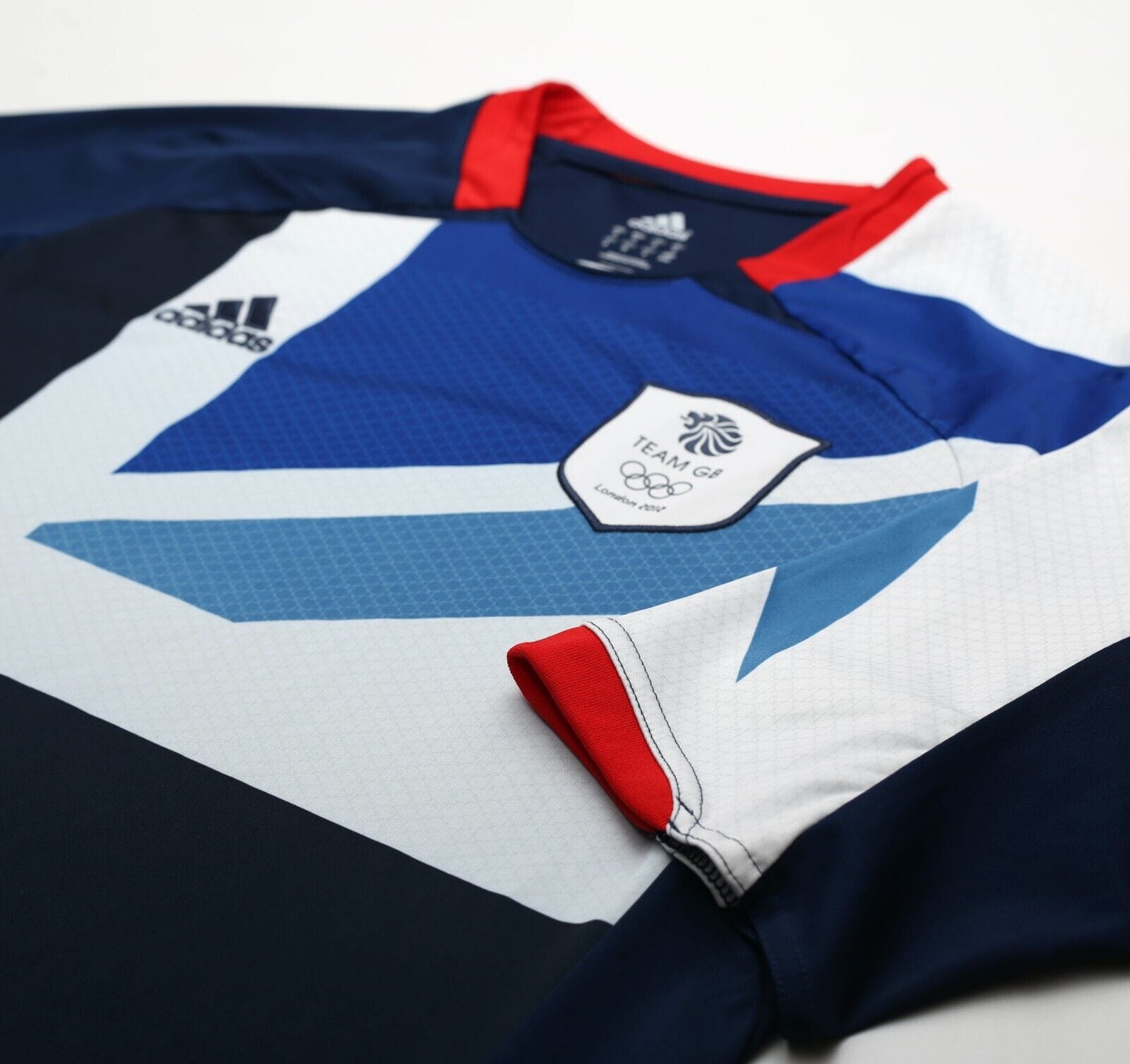 2012 GREAT BRITAIN Vintage adidas Olympic Games Home Football Shirt (M) TEAM GB