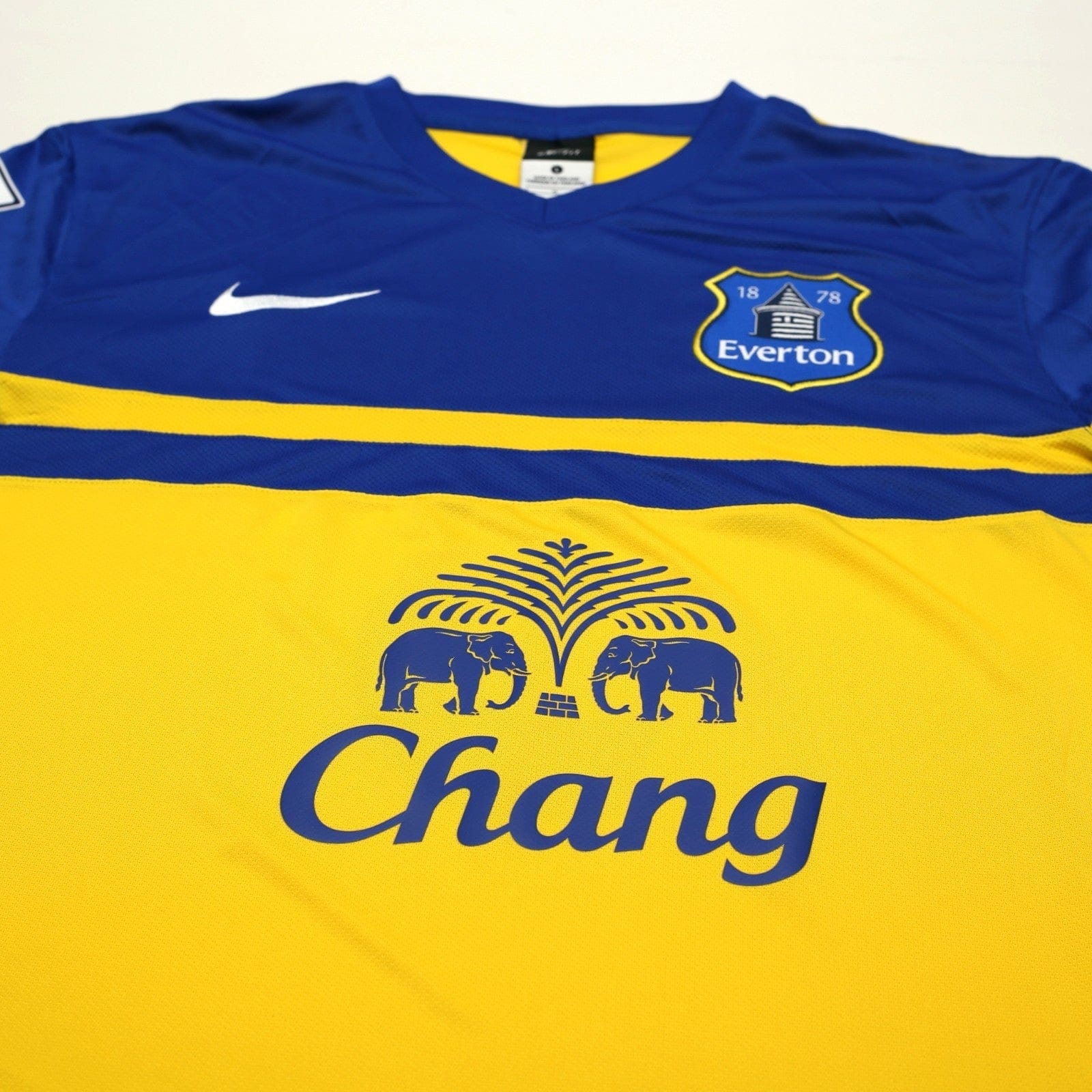 2013/14 Baines #3 Everton Vintage Nike Away Football Shirt (L)
