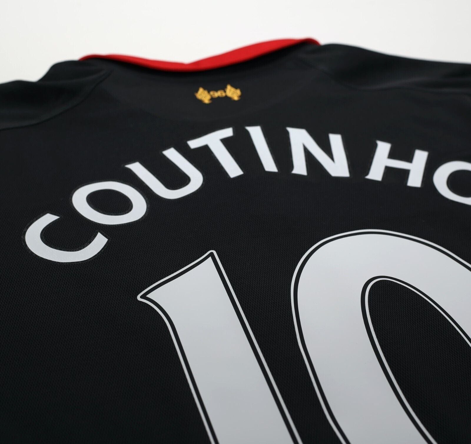 2013/14 COUTINHO #10 Liverpool Vintage Warrior Away Football Shirt (M)