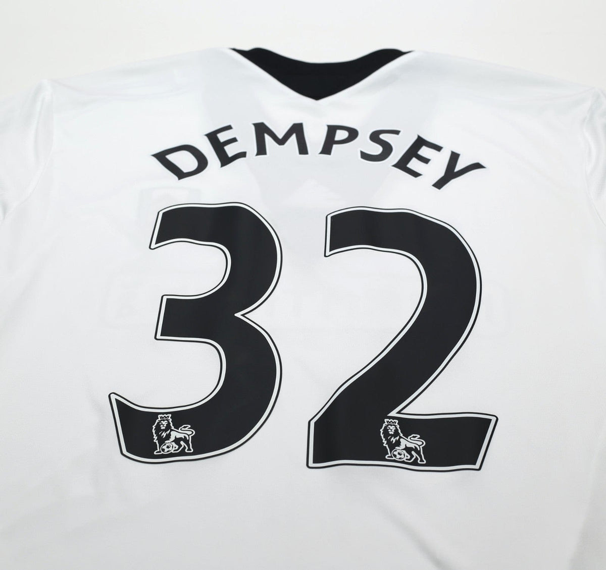 2013/14 DEMPSEY #32 Fulham Vintage adidas LS Formotion Home Football Shirt L/XL